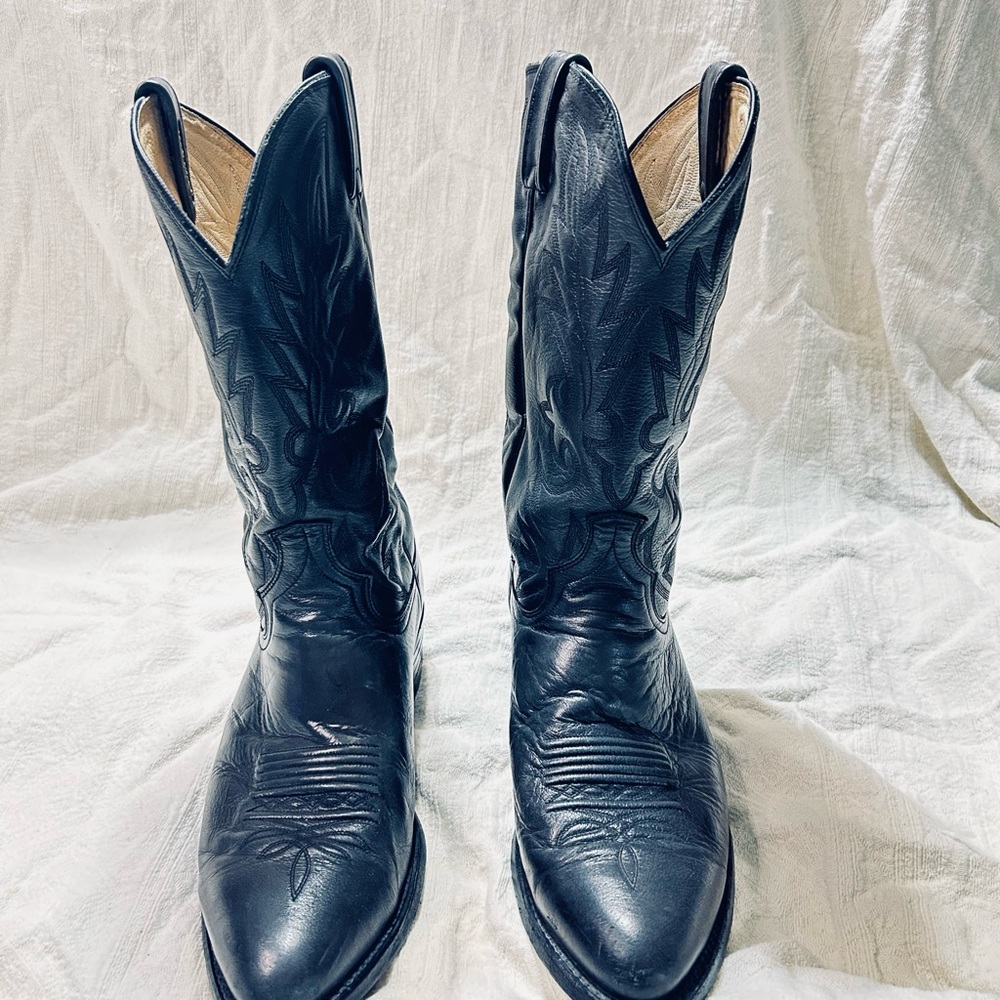 Dan Post Black Western Leather Boots